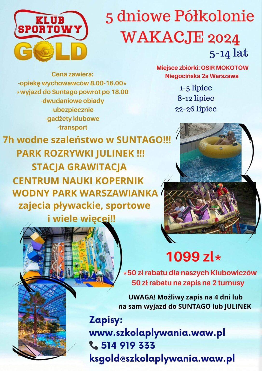 Półkolonie dla dzieci w Warszawie