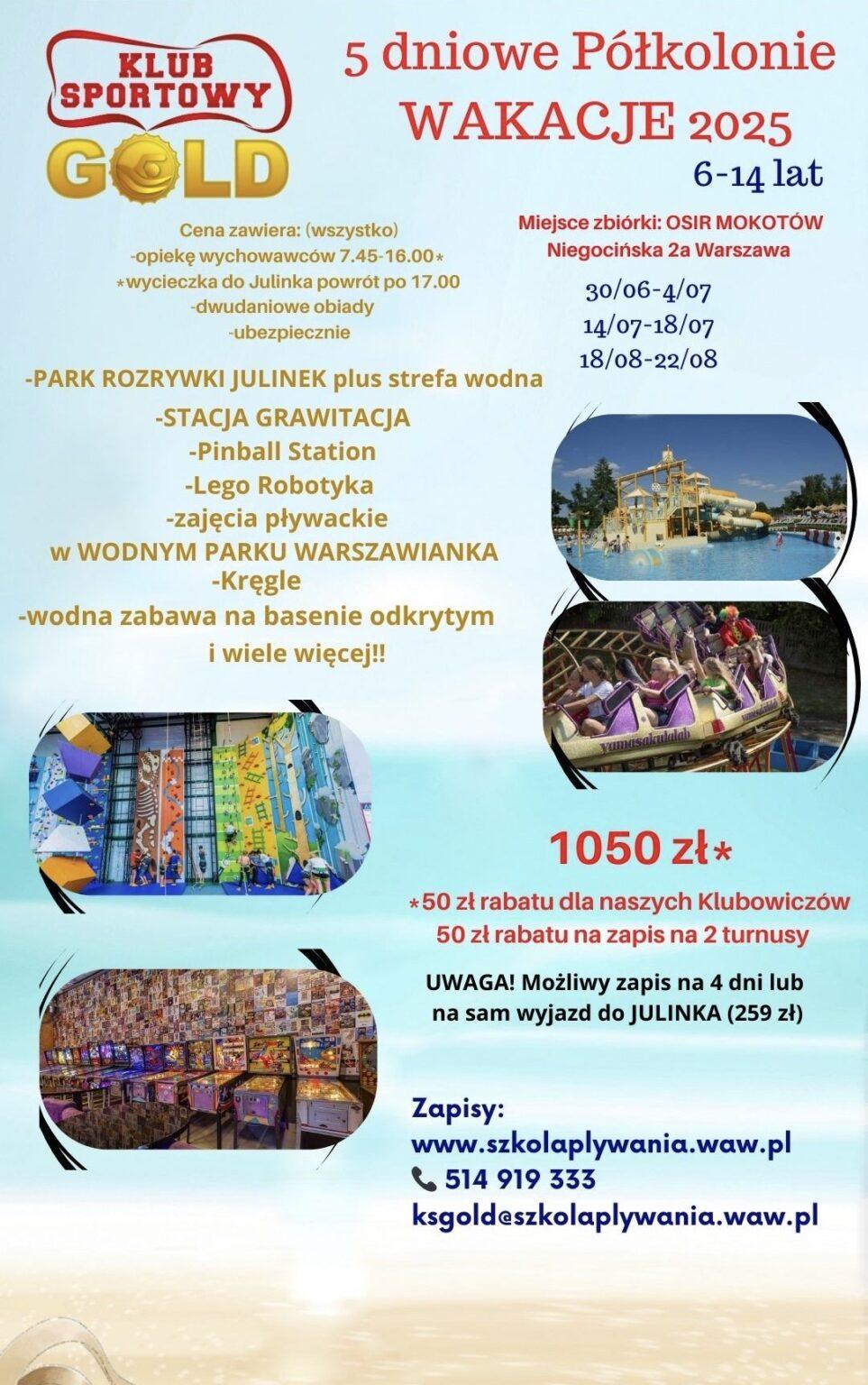 Kolonie letnie dla dzieci w Warszawie